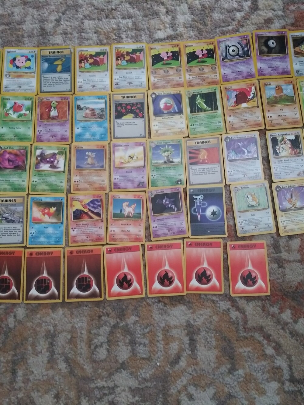 Vintage Pokemon Cards Lot 1995-98 Mixed Lot of 57 Cards 2001 Vtg Rare Y2k